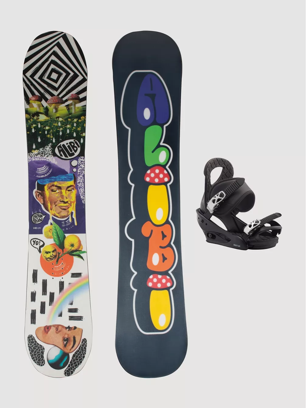Alibi Snowboards Brain Rain 148 + Burton Citizen M 2023 Snowboard-Set 3 Alibi Snowboards Brain Rain 148 + Burton Citizen M 2023 Snowboard-Set