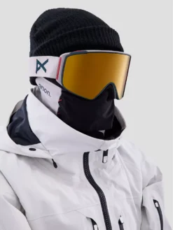 Anon M4s Cylindrical Warm Grey (+Bonus Lens) Goggle -Dakine Verkäufe M4sCylindricalWarmGreyBonusLensGoggle 2