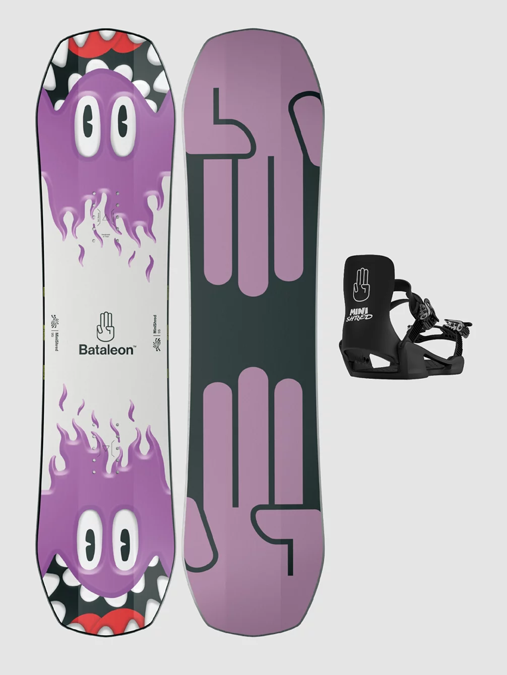 Bataleon Minishred 95 + Minishred SM 2023 Snowboard-Set 3 Bataleon Minishred 95 + Minishred SM 2023 Snowboard-Set